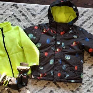 EUC Toddler 3-in-1 Winter Coat and Gloves